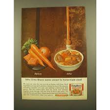 The gravy thickens quite nicely on its own cause you stir in the extra flour while browning the beef! 1965 Dinty Moore Beef Stew Ad Closest On Ebid Ireland 159203948