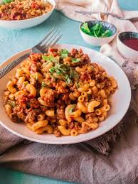 keema macaroni minced meat pasta