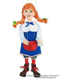 pippi with braids marionette