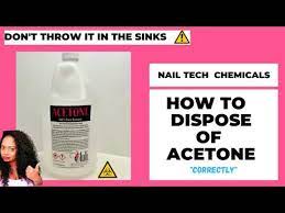 how to dispose of acetone
