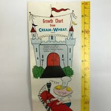 Details About Vintage Cream Of Wheat Growth Chart Foldable 54 X 8 5
