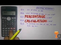 how to calculate percene in
