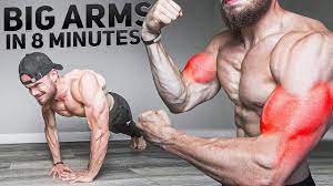 build big arms in 8 minutes at home