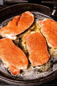 pan fried boneless pork chops cast