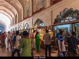 Delhi/ India - October 16,2019. Chhatta Chowk or Meena Bazaar adjacent to  the Lahori Gate of Red Fort Stock Photo - Alamy