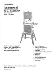 craftsman 119 224000 owner s manual pdf