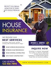 Home Insurance Flyer Template Postermywall gambar png