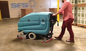 industrial floor scrubber soap cleaning