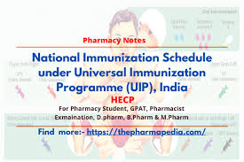 national immunization schedule