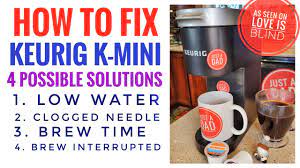 how to fix keurig k mini k cup coffee