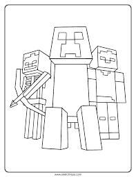 minecraft coloring pages sketch repo