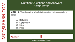 nutrition quiz questions and answers