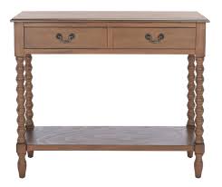 Safavieh Athena 2 Drawer Console Table Brown