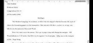 How To Set Up An Mla Style Essay In Ms Word Microsoft Office