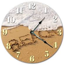 Sand Clock Sand Ocean Surf Wave Clock