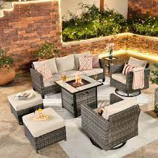 Wicker Patio Fire Pit