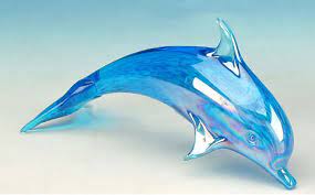 Dolphin Solid Glass Sculpture