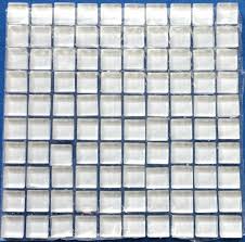 white mini crystal glass mosaic tiles