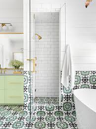 Subway tile in bathrooms as wall, shower and tub surround, above vanity as feature wall. Bathroom Shower Subway Tile Designs