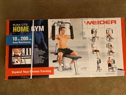 weider flex cts home gym bench press