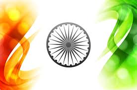 indian flag stylish wave ilration