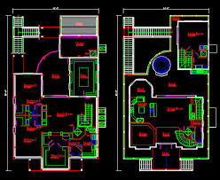 autocad 2d house plan dwg file free