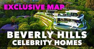 beverly hills celebrity homes map no