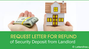 request letter for refund of security