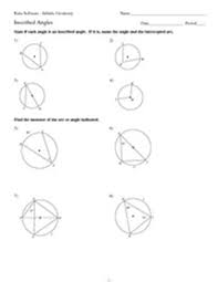 How are inscribed angles related to their intercepted arcs? 15 2 Angles In Inscribed Polygons Answer Key Polygons And Quadrilaterals Worksheet Geometry Lesson 15 2 Angles In Inscribed Quadrilaterals Decoracion De Unas