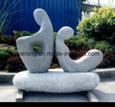 Hand Carved White Stone Art Statue