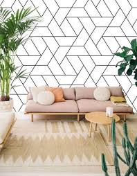 Geometric Monochrome Wallpaper Self