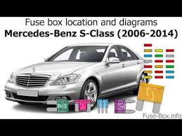 Fuse Box Location And Diagrams Mercedes Benz S Class 2006