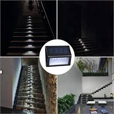 Solar Lights Outdoor Solar Powered Step Lights Wireless Waterproof Led Outdoor Security Lamps Lighting