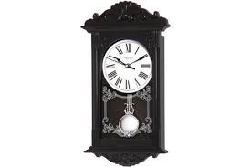 Kitsch Black Resin Pendulum Wall Clock