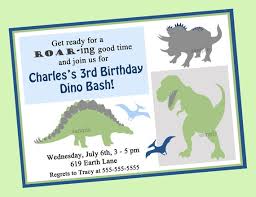 Dinosaur Birthday Invitation Printable Or Printed With Free
