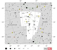 Ara Constellation Star Chart Star Map Constellations Star