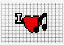 Minecraft Heart Pixel Art Template 14047 Easy Cute Pixel