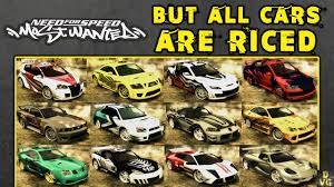 nfs most wanted 2005 but all cars
