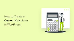 custom calculator in wordpress