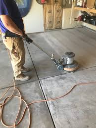 the process to coat garage floor