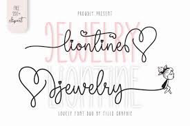 liontine jewelry font by fillo graphic