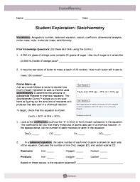 Check spelling or type a new query. Student Exploration Stoichiometry Answer Key Pdf Doc Template Pdffiller