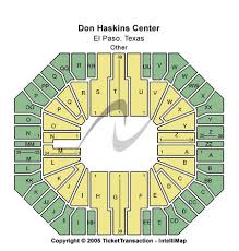 Don Haskins Center Tickets And Don Haskins Center Seating