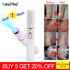 Us 4 58 31 Off Blue Light Therapy Laser Treatment Pen Soft Scar Wrinkle Removal Soft Scar Varicose Veins Treatment Salon Equipment Body Massage In