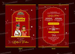indian wedding invitation card template