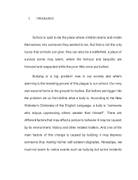 How to Write an Argumentative Essay Preview   Bullying and     thesis essay format statement on bullying template literary essay literary   essay for example    