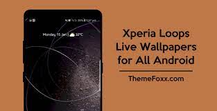 xperia loops live wallpaper
