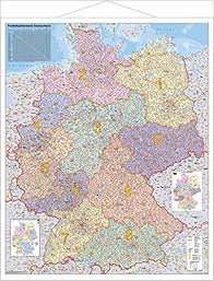 Find any address on the map of deutschland or calculate your itinerary to and from deutschland, find all the tourist attractions and michelin guide restaurants in deutschland. Deutschland Postleitzahlenkarte Stiefel Eurocart Amazon De Bucher