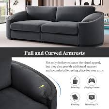 Modern Polyester Curved Sofa