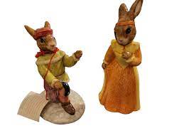 Royal Doulton Bunnykins Romeo & Juliet Figurines DB283 DB284 Easter Rabbit  | eBay